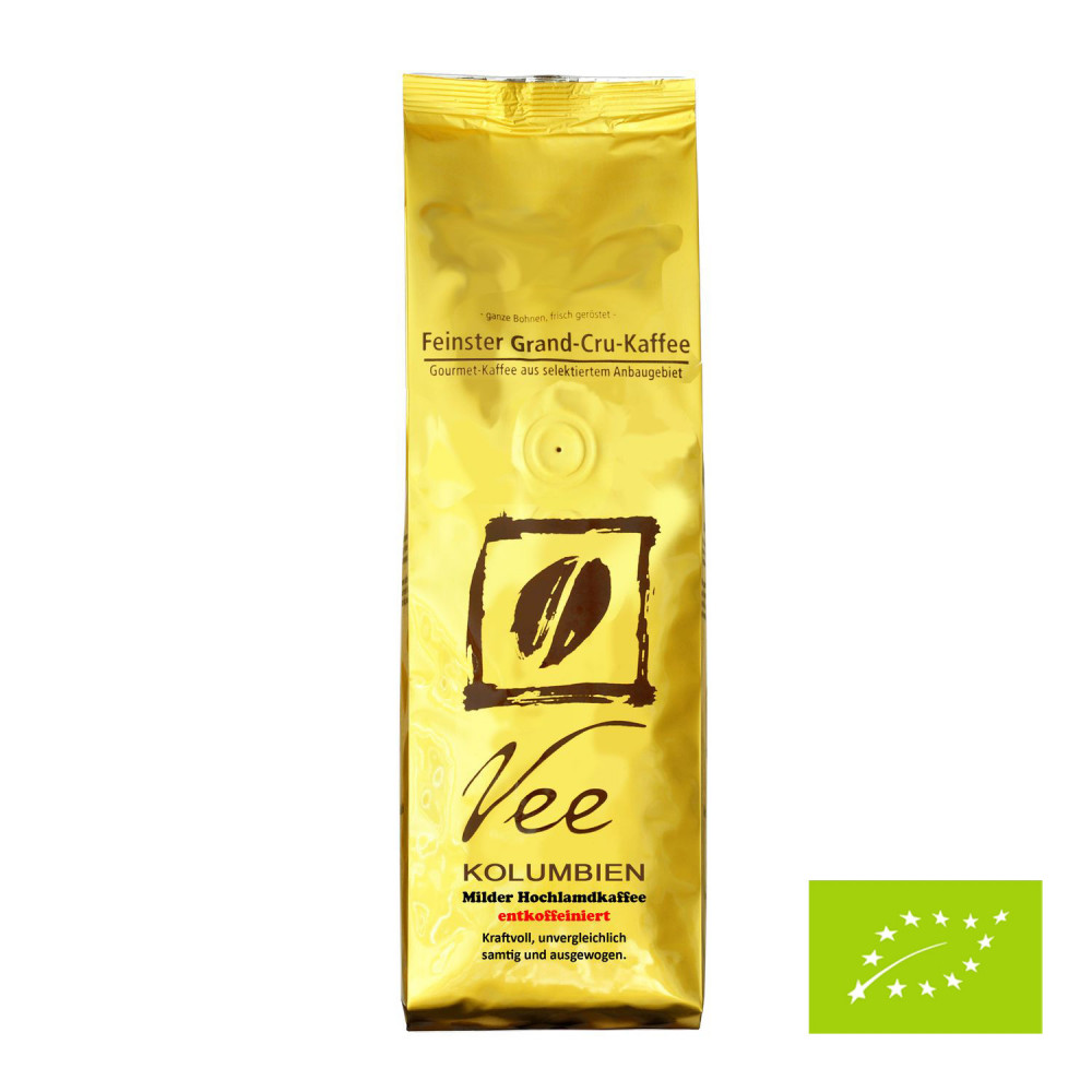 Vee's KOLUMBIEN Entkoffeiniert - Täglich frisch und schonend für Sie geröstet. Seit 1999 |