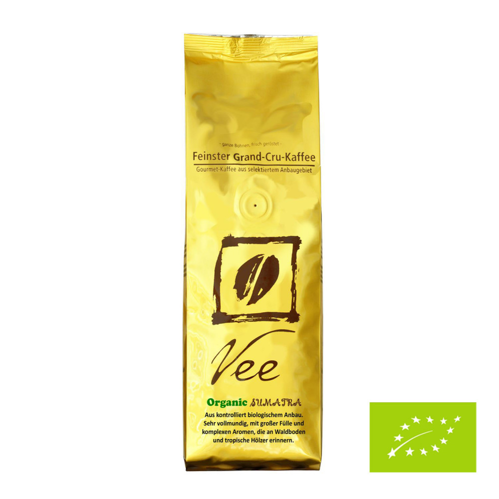 Vee's Organic SUMATRA - Täglich frisch und schonend für Sie geröstet. Seit 1999 |